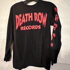Death Row Records Long SLeeve NWOT Size Small  Black Womens